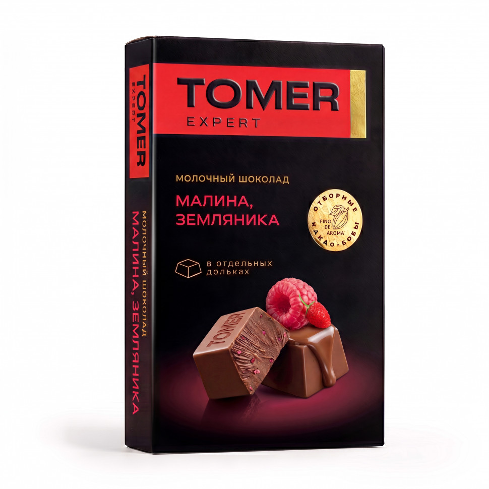  Фабрика Томер   Молочный шоколад Малина-Земляника, 90г  в Кирово-чепецке