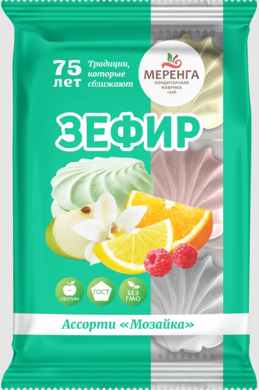 №1 Меренга Зефир Мозайка, 270г  в Кирово-чепецке