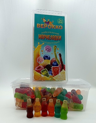 №2 Жевательный мармелад Бутылочки МИКС, 250г      в Кирово-чепецке